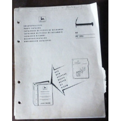 JOHN DEERE 64

Faucheuse

CATALOGUE DES PIECES DETACHEES

Ref : CP-JD-PC3113