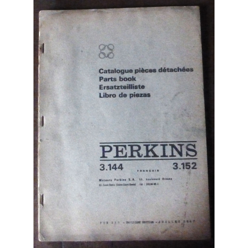 Revue Technique Moteur Perkins 4.236 Diesel - Manuel De Réparation Et D'entretien - Occasion