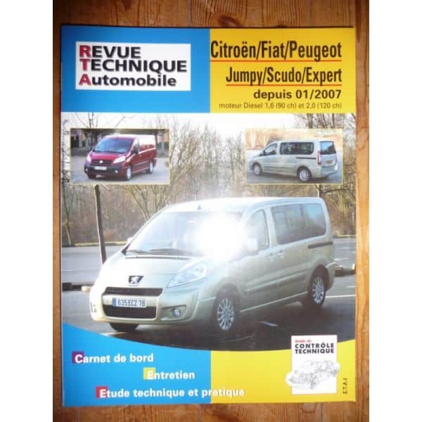 Jumpy Scudo Expert 07- Revue Technique Citroen Fiat Peugeot