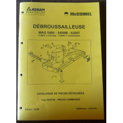 AGRAM MAG 5400 - 5400M - 6200T

Débrousailleuse

CATALOGUE DES PIECES DETACHEES - 1ère partie

Ref : CP-AGR-S727715
