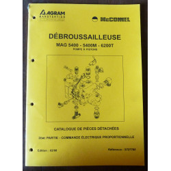 AGRAM MAG 5400 - 5400M - 6200T

Débrousailleuse

CATALOGUE DES PIECES DETACHEES - 2ème partie

Ref : CP-AGR-S727785
