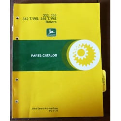 JOHN DEERE 332 - 336 - 342 T/WS - 346 T/WS balers

CATALOGUE DES PIECES DETACHEES

Ref : CP-JD-PC3121-2