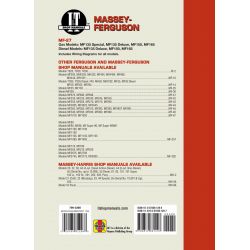 Mdls MF135 MF150 MF165 Revue technique Clymer MF Anglais