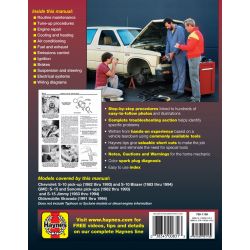 S10 S15 82-93 Revue technique Haynes CHEVROLET GMC Anglais
