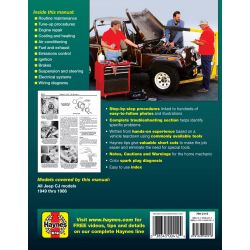 CJ Scrambler 49-86 Revue Technique Haynes JEEP Anglais