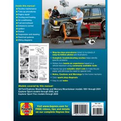 Explorer Navajo Mountaineer Revue technique Haynes FORD MAZDA Anglais