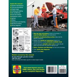 WRANGLER 87-17Revue Technique Haynes JEEP Anglais
