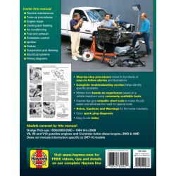 RAM PICK-UPS 94-08Revue Technique Haynes DODGE Anglais