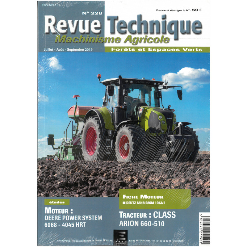 copy of Elios 210-240 Revue Technique Agricole Claas