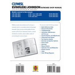 5-70 HP 95-01 Revue technique Haynes Clymer EVINRUDE Anglais