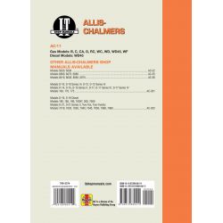 B C WD Revue technique Haynes Clymer ALLIS CHALMERS Anglais