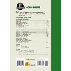 SRS A B G H MDLS D M MT Revue technique Clymer DEERE Anglais