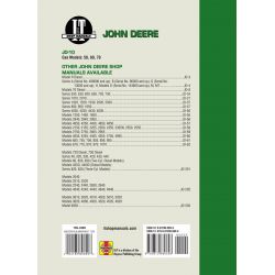 MDLS 50 60 70 Revue technique Clymer DEERE Anglais