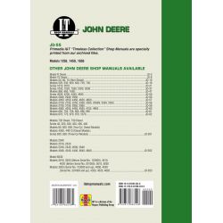 MDLS 1250 1450 1650 Revue technique Clymer DEERE Anglais