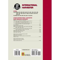 COMPL IH43 IH51 IH47 Revue technique Clymer HARVESTER Anglais