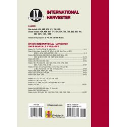 COMPL IH44 IH37 IH52 Revue technique Clymer HARVESTER Anglais