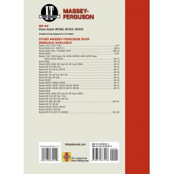 Mdls MF3505 MF3525 MF3545 Revue technique Clymer MF Anglais