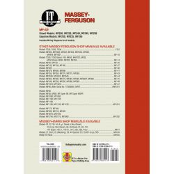 Mdls MF230 MF 235 MF240 + Revue technique Clymer MF Anglais