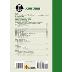SRS 4050 4250 4450 4650+ Revue technique Clymer DEERE Anglais