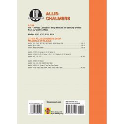 8010, 8030, 8050, 8070 Revue technique Haynes Clymer ALLIS CHALMERS Anglais