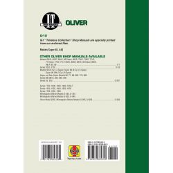 Mdls Super44 440 Revue technique Clymer OLIVER Anglais