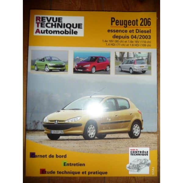 206 Die Revue Technique Peugeot 