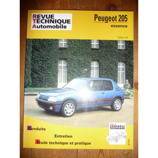 RTA Revue technique PEUGEOT 205 Essence 1.6l et 1.9l