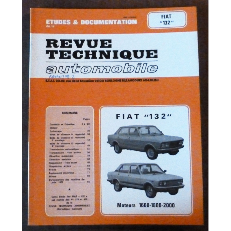 copy of 131 MIRAFIORI Revue Technique Fiat