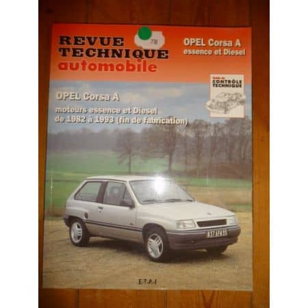 Corsa A 82-93 Revue Technique Opel