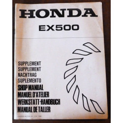 HONDA EX500

Manuel d'atelier - Supplément

Ref : MA-HON-EX500