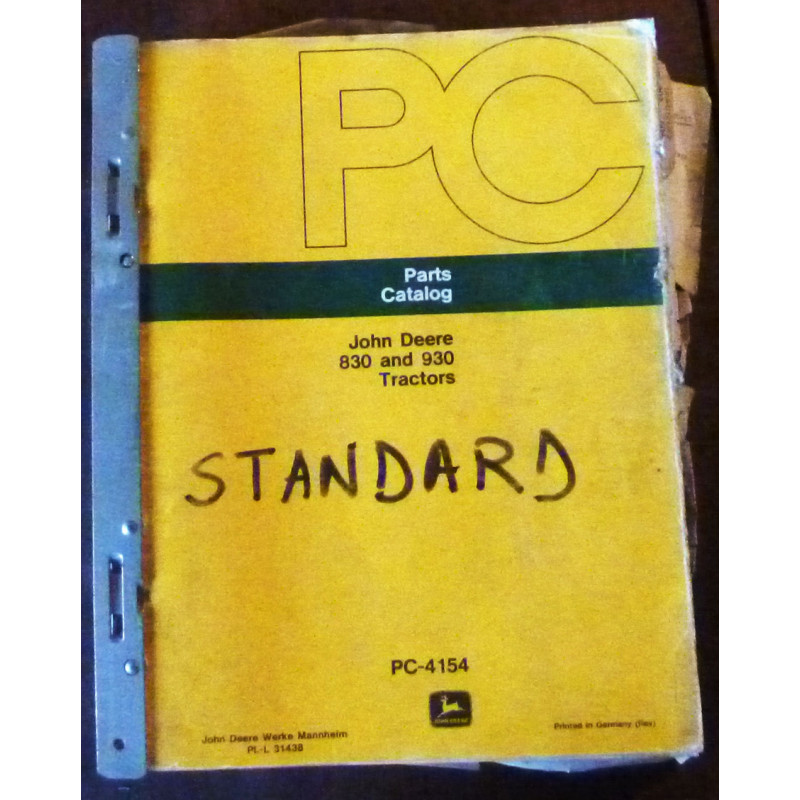 JOHN DEERE  830 - 930

Catalogue pièces détachées

CP-JD-PC4154