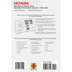 TRX 300 88-00 Revue technique Clymer HONDA Anglais