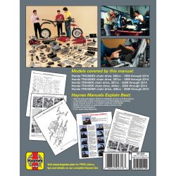 TRX300EX TRX400EX TRX450 Revue technique Haynes HONDA Anglais