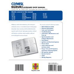 2-225 HP 85-91 Revue technique Haynes Clymer SUZUKI Anglais