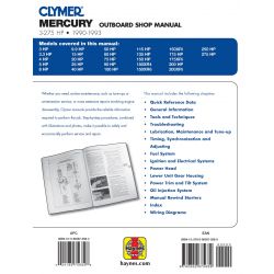 3-275 HP 90-93 Revue technique Haynes Clymer MERCURY Anglais