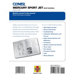 Powered Sport Jet 93-95 Revue technique Haynes Clymer MERCURY Anglais
