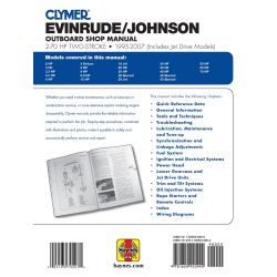 2.70 HP 95-07 Revue technique Haynes Clymer EVINRUDE Anglais