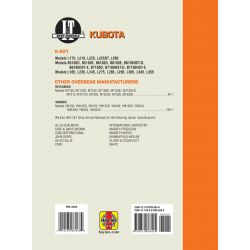 COMPL K1 K2 K3 Revue technique Clymer KUBOTA Anglais