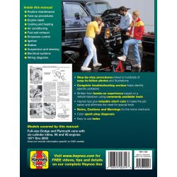 Full-size Vans 71-03 Revue technique Haynes DODGE PLYMOUTH Anglais