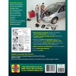 Caravan Voyager 03-07 Revue technique Haynes DODGE CHRYSLER Anglais