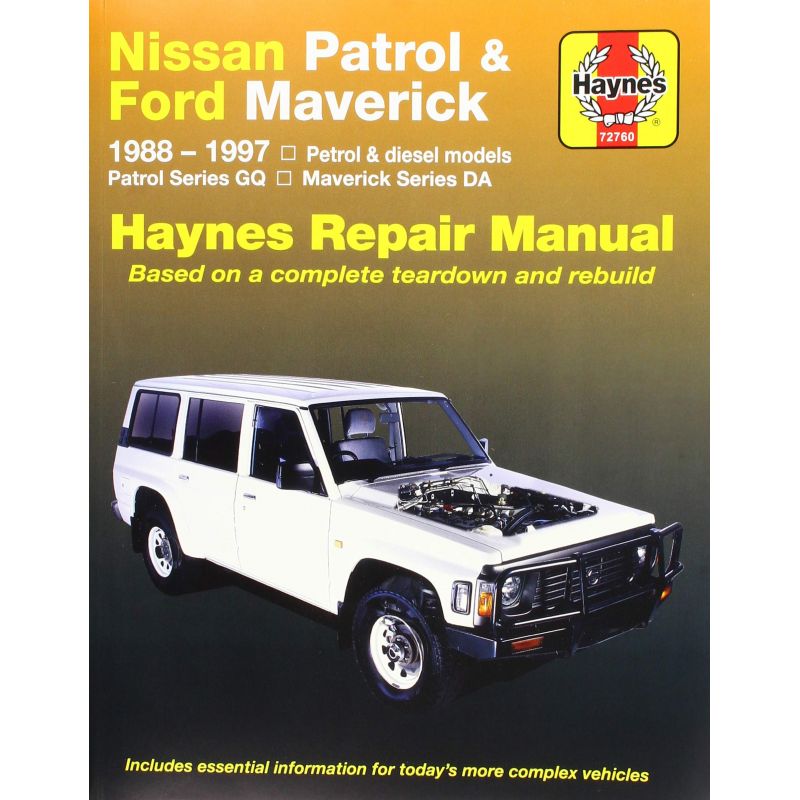 PATROL MAVERICK 88-97Revue Technique Haynes NISSAN FORD Anglais