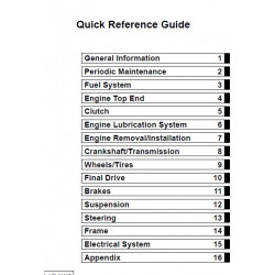 125 Eliminator 98-09 - Manuel cles USB KAWASAKI Anglais
