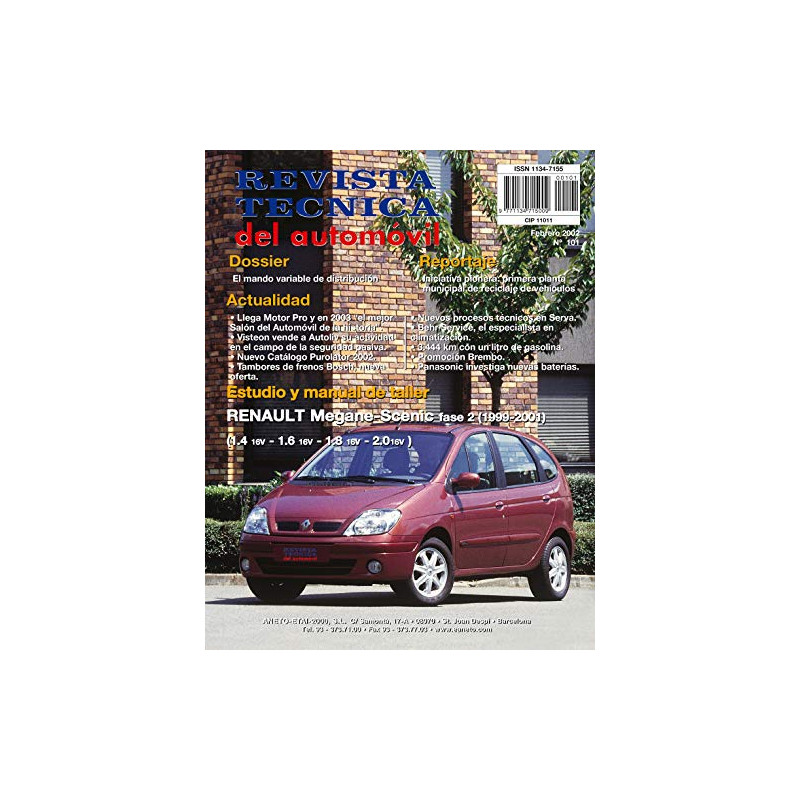 MEGANE ET SCENIC I FASE 2 Ess. 99-03 - Revue Technique RENAULT Espagnol