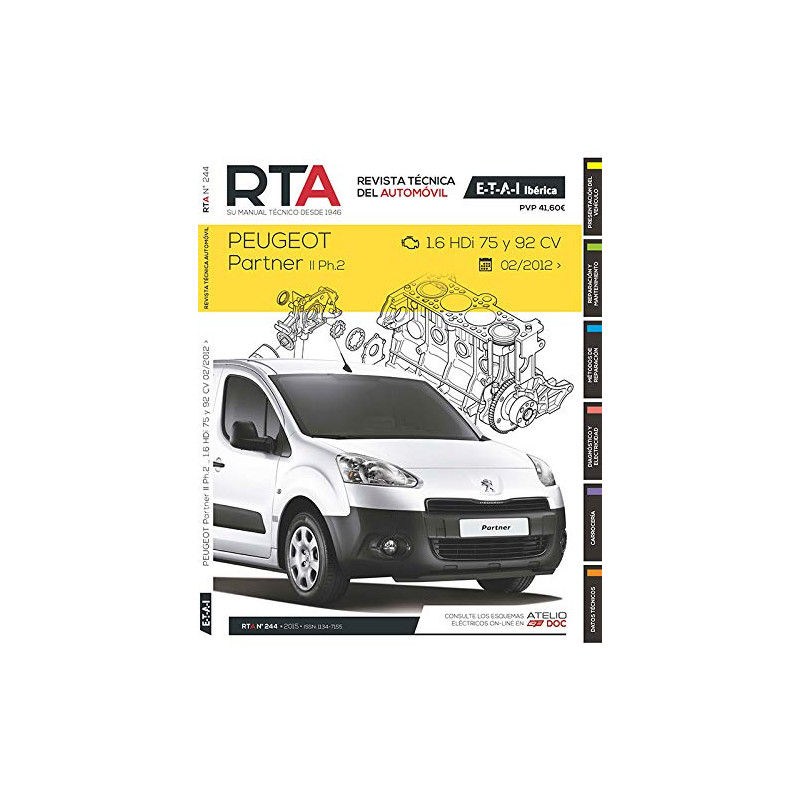 PARTNER II FASE 2 12-15 - Revue Technique PEUGEOT Espagnol
