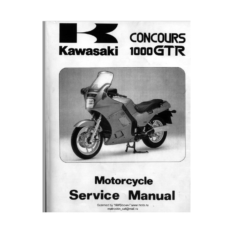 1000GTR - Concours 86-00 - Manuel cles USB KAWASAKI Anglais