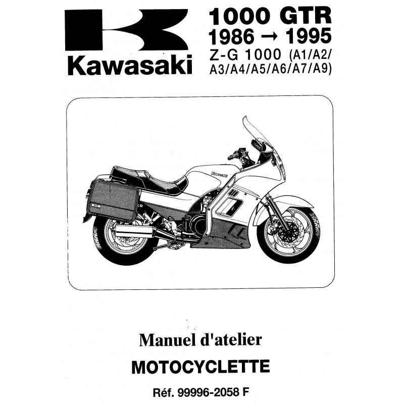 1000GTR - Concours 86-95 - Manuel cles USB KAWASAKI Fr