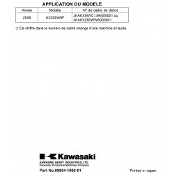 KXF250 09 - Manuel cles USB KAWASAKI Fr