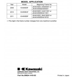 KXF450 09-11 - Manuel cles USB KAWASAKI Anglais