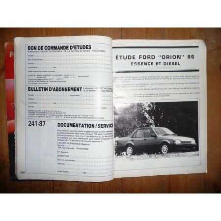 ORION 86 Revue Technique Ford