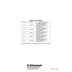 NINJA ZX-12R 02-06 - Manuel cles USB KAWASAKI Anglais